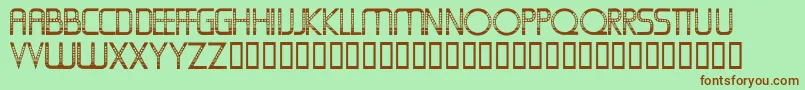 Oldfolksshuffle Font – Brown Fonts on Green Background