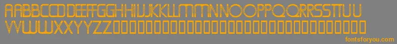 fuente Oldfolksshuffle – Fuentes Naranjas Sobre Fondo Gris