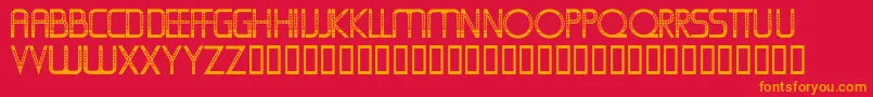 Oldfolksshuffle Font – Orange Fonts on Red Background