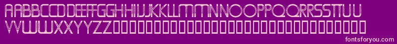 Oldfolksshuffle Font – Pink Fonts on Purple Background