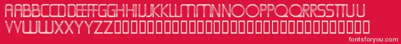 Oldfolksshuffle Font – Pink Fonts on Red Background