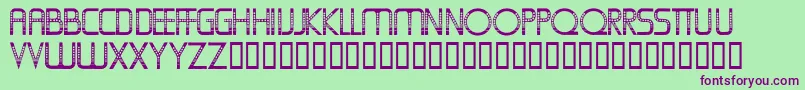 Oldfolksshuffle Font – Purple Fonts on Green Background