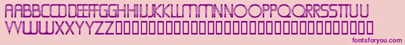 Oldfolksshuffle Font – Purple Fonts on Pink Background