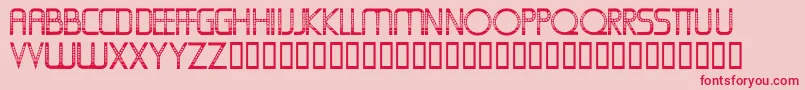 Oldfolksshuffle Font – Red Fonts on Pink Background