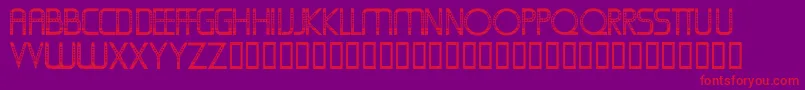 Oldfolksshuffle Font – Red Fonts on Purple Background