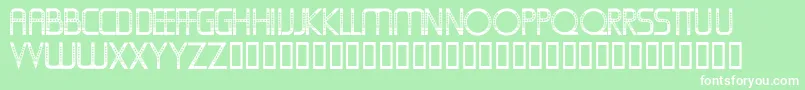 Oldfolksshuffle Font – White Fonts on Green Background