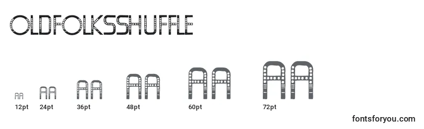 Oldfolksshuffle Font Sizes
