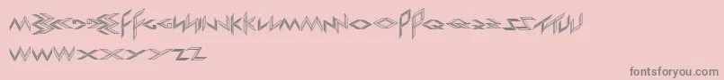 フォントExportImport – ピンクの背景に灰色の文字