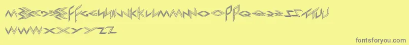 フォントExportImport – 黄色の背景に灰色の文字