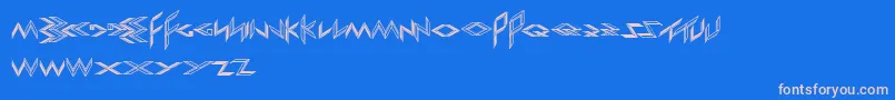 ExportImport Font – Pink Fonts on Blue Background