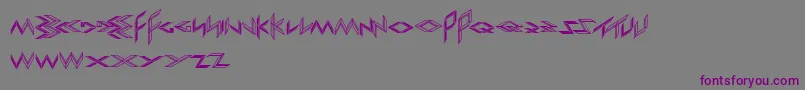 ExportImport-fontti – violetit fontit harmaalla taustalla