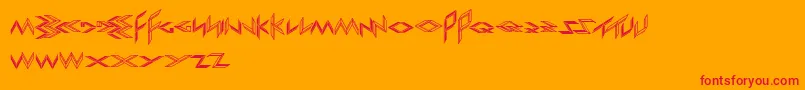 ExportImport Font – Red Fonts on Orange Background