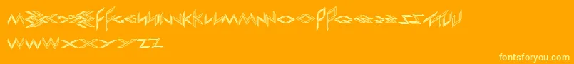 フォントExportImport – オレンジの背景に黄色の文字