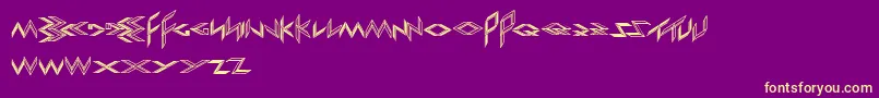 ExportImport Font – Yellow Fonts on Purple Background