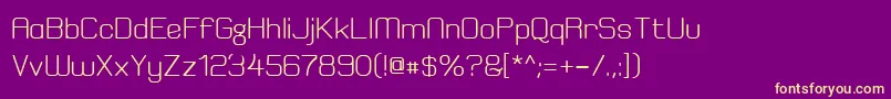 Шрифт ElgethyEstBold – жёлтые шрифты на фиолетовом фоне