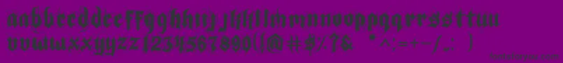 IndoctrineJlloyd Font – Black Fonts on Purple Background