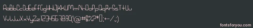 Czcionka Retrorocket – różowe czcionki na czarnym tle