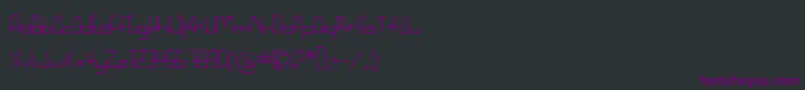 フォントRetrorocket – 黒い背景に紫のフォント