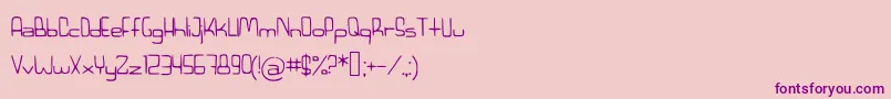Retrorocket Font – Purple Fonts on Pink Background