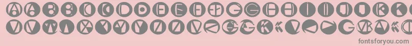 Mklogosketches Font – Gray Fonts on Pink Background