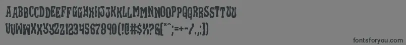 Blackgunkstag Font – Black Fonts on Gray Background