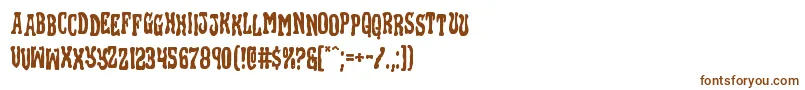 Blackgunkstag Font – Brown Fonts on White Background