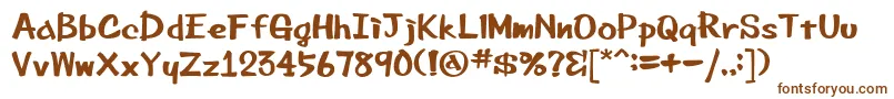 Шрифт Beemarkerink – коричневые шрифты
