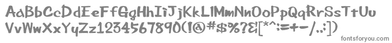 Шрифт Beemarkerink – серые шрифты на белом фоне