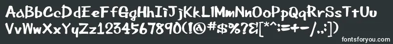 Beemarkerink Font – White Fonts on Black Background