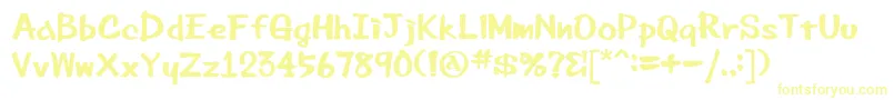 Beemarkerink Font – Yellow Fonts on White Background