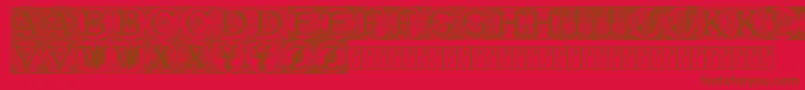 Tattegrain3 Font – Brown Fonts on Red Background
