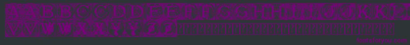 Police Tattegrain3 – polices violettes sur fond noir