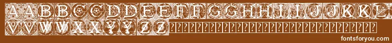 Tattegrain3 Font – White Fonts on Brown Background