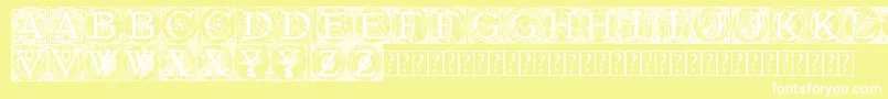 Tattegrain3 Font – White Fonts on Yellow Background