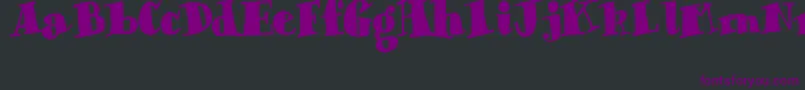 ChunkyTimes Font – Purple Fonts on Black Background