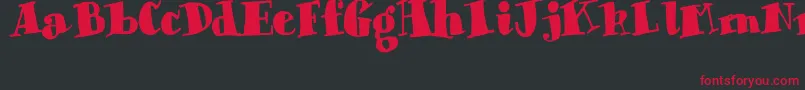 ChunkyTimes Font – Red Fonts on Black Background