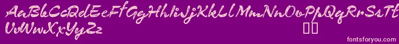CfexpeditionRegular Font – Pink Fonts on Purple Background