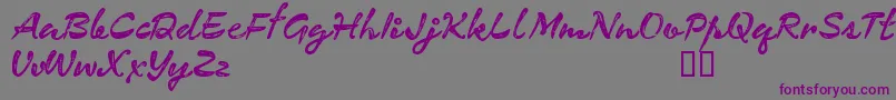 CfexpeditionRegular Font – Purple Fonts on Gray Background