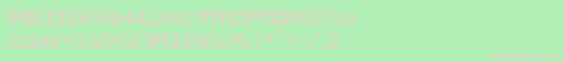 DigitalDisplayTfb Font – Pink Fonts on Green Background