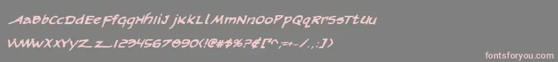 Arilonbi Font – Pink Fonts on Gray Background