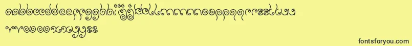 SweetLollipop Font – Black Fonts on Yellow Background