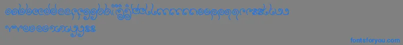 SweetLollipop Font – Blue Fonts on Gray Background