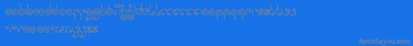 SweetLollipop Font – Gray Fonts on Blue Background