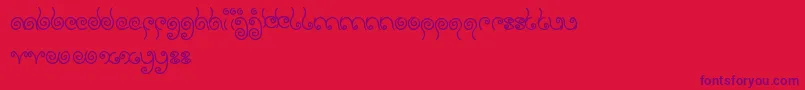 SweetLollipop Font – Purple Fonts on Red Background