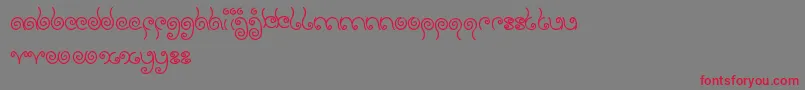 SweetLollipop Font – Red Fonts on Gray Background