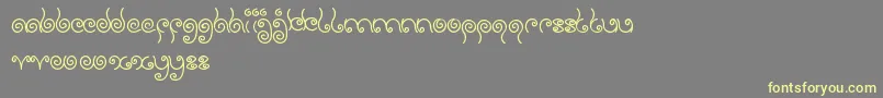 SweetLollipop Font – Yellow Fonts on Gray Background