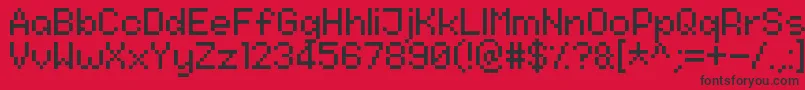 NineteenNinetyThree Font – Black Fonts on Red Background