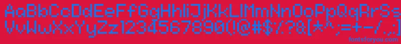 NineteenNinetyThree Font – Blue Fonts on Red Background