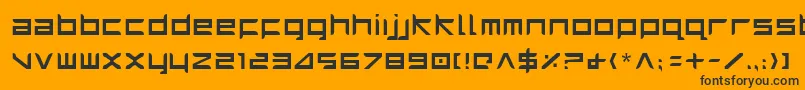 Harrier Font – Black Fonts on Orange Background