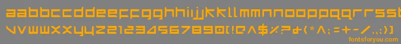 Harrier Font – Orange Fonts on Gray Background